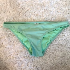 A teal/minty bikini bottom